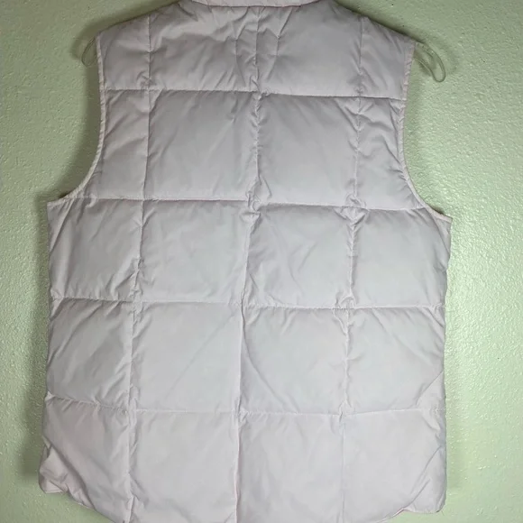 Land’s End Light Pink Quilted Women’s down Puffer Vest.Lightweight, Pre-Owned. - Picture 3 of 7